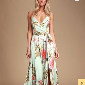 Lulus Satin Maxi Dress